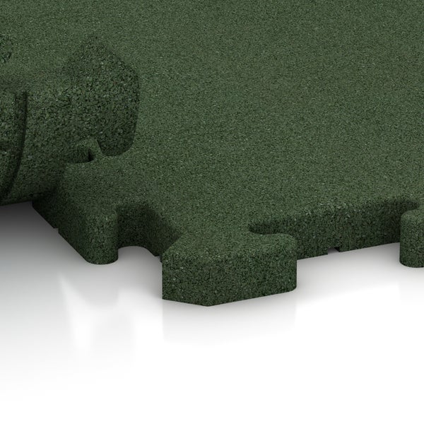 Fallschutz-Puzzlematte Fallschutzmatte Fallschutzplatte- 50x50x3 cm | 1,25 m² - 5er Set grasgrün | rutschfest, witterungsbeständig, frostsicher | einfacher Aufbau durch Puzzle-Verbindung | WARCO