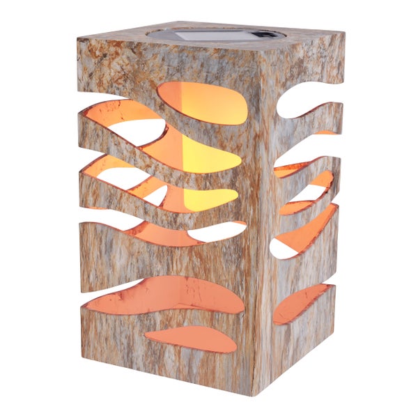 Solarleuchte mit Marmor Optik