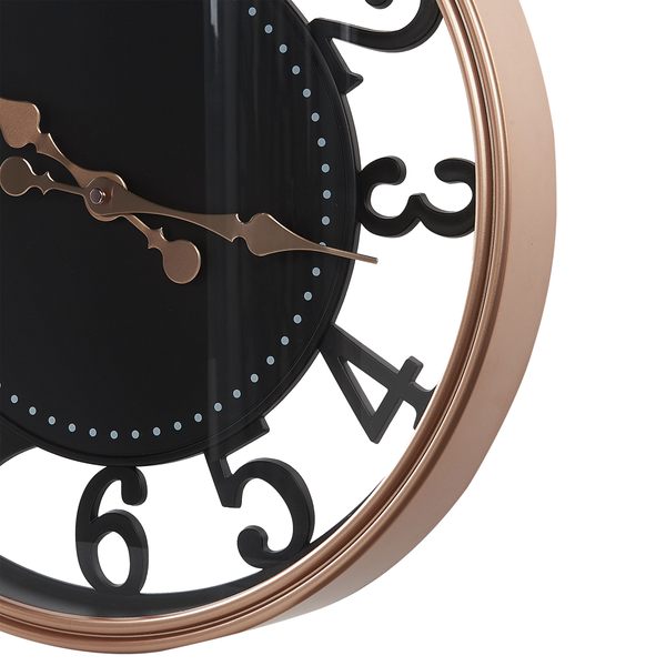 Wanduhr ALLOZA 44 cm Schwarz