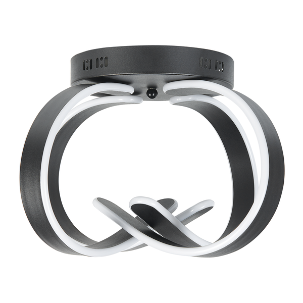 LED Deckenlampe NURA Metall Schwarz