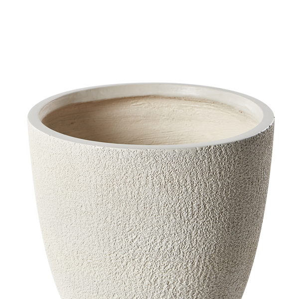 Blumenkübel KANNIA 36 cm Cremeweiß