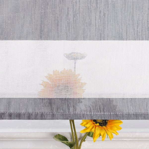 Fensterrollo mit Sonnenblumenmotiv