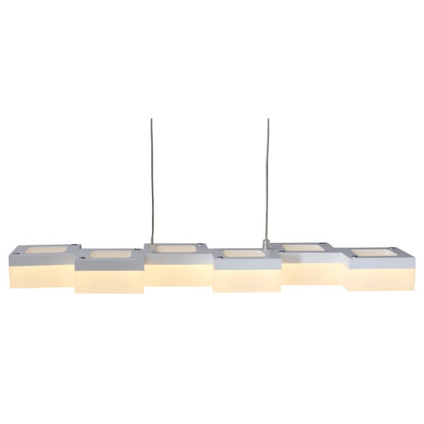 Moderne Hängeleuchte mit mehreren quadratischen Lichtelementen