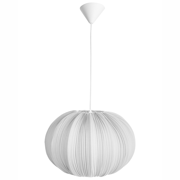 Hängelampe mit Stoffschirm