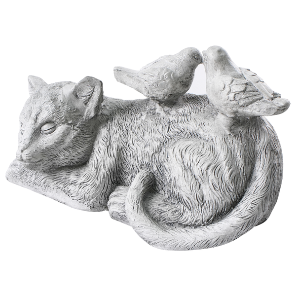 Gartenfigur KALELA Katze Grau
