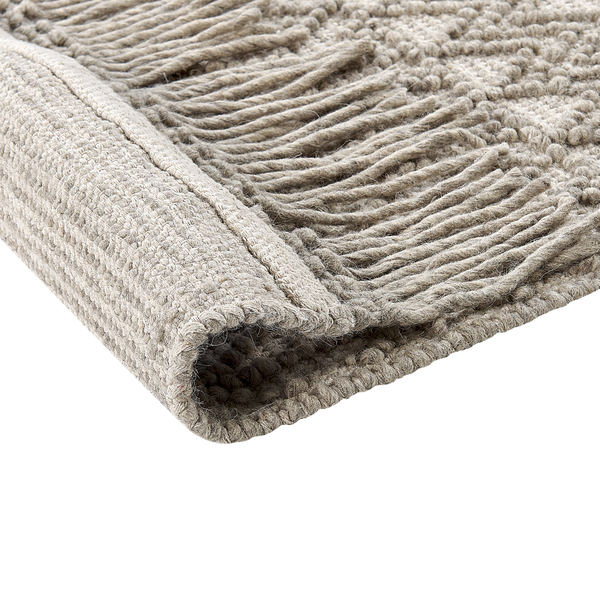 Teppich ALUCRA Sandbeige 160 x 230 cm Wolle