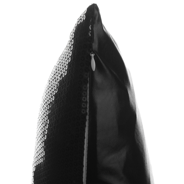 Dekokissen 2er Set ASTER 45 x 45 cm Schwarz Ohne Muster