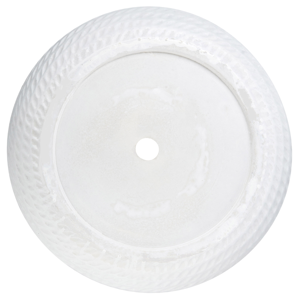 Blumenkübel LIVADIA 39 cm Cremeweiß
