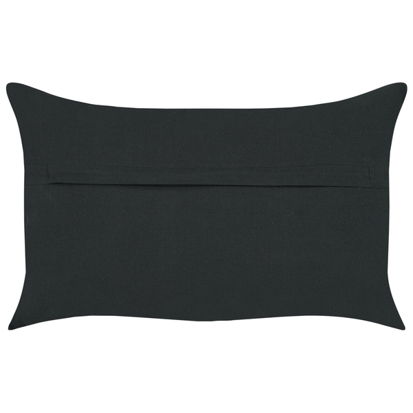 Dekokissen 2er Set VELOOR Baumwolle 30 x 50 cm Dunkelgrau Orientalisches Muster