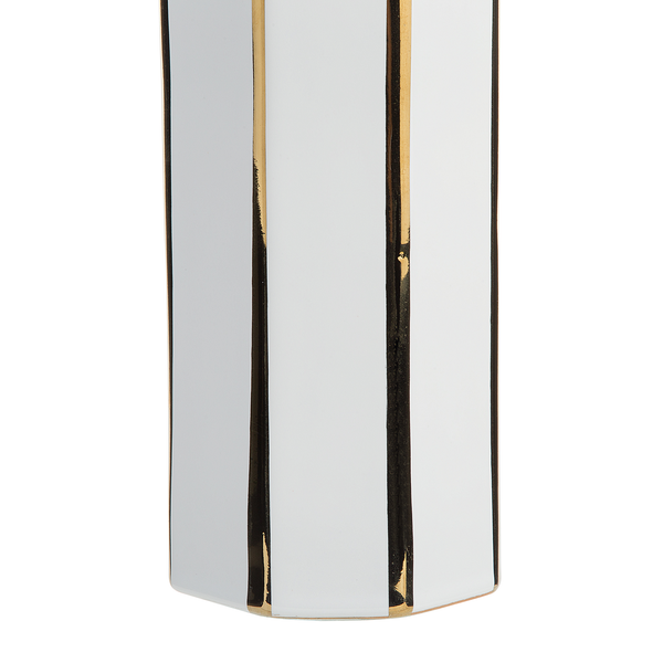 Blumenvase ESTELLA Keramik 40 cm Weiß