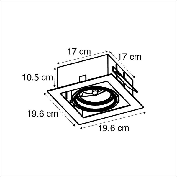 Einbaustrahler weiß AR111 verstellbar - Oneon