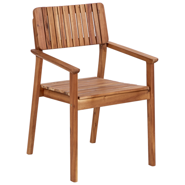 Gartenstuhl 2er Set AGELLO Akazienholz Braun