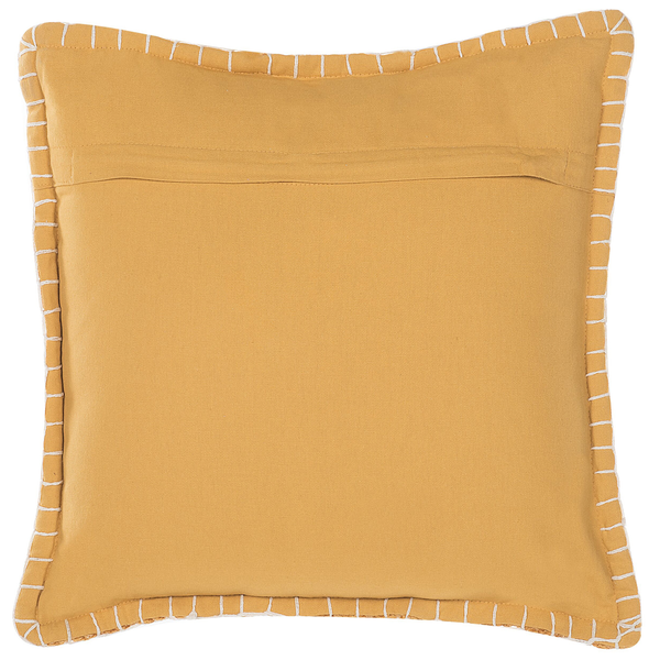 Dekokissen 2er Set KAVALAM 45 x 45 cm Senfgelb Ohne Muster