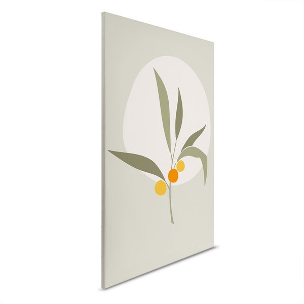 Dekoratives Leinwandbild mit Pflanzenmotiv für die Wandgestaltung