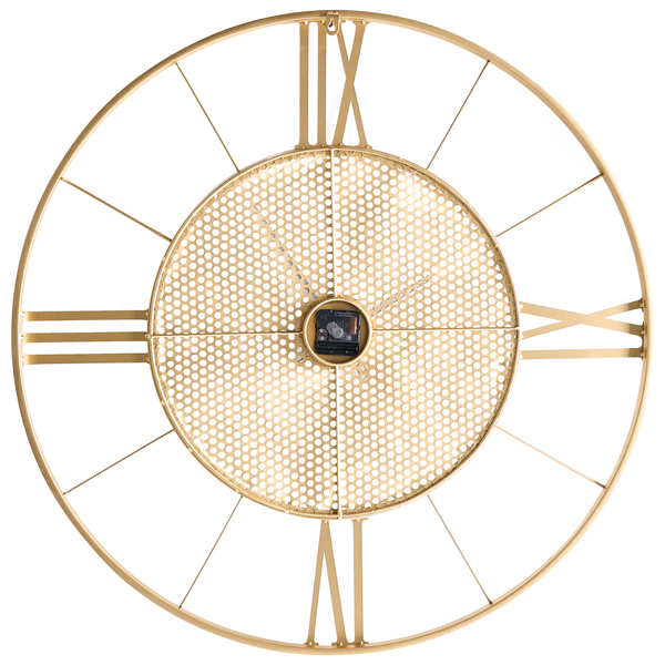 Wanduhr mit Holzdekor