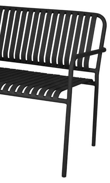 Stella Gartenbank schwarz. 2er Set