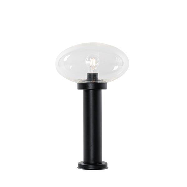 Moderner Außenpfosten schwarz 50 cm - Elly