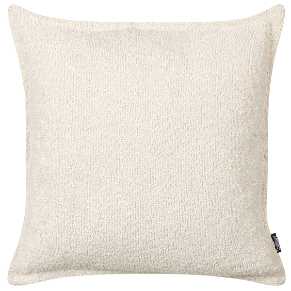 Dekokissen 2er Set SENECIA Bouclé 45 x 45 cm Hellbeige Ohne Muster