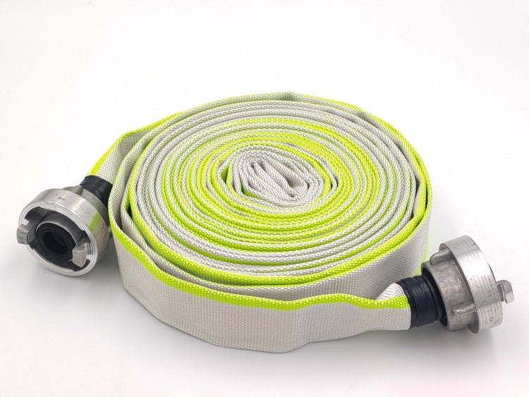 1 Zoll | D-25-10 Meter Industrieschlauch | Feuerwehrschlauch | Bauschlauch | Flachschlauch | Schlauch mit Storz-Kupplung