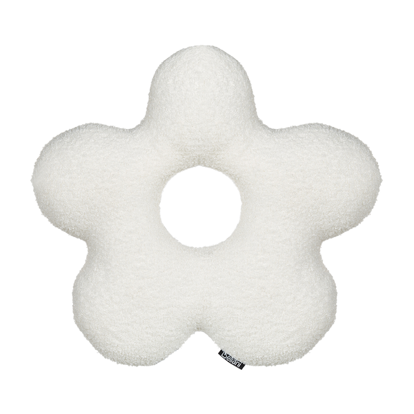 Dekokissen 2er Set CAMPONULA Bouclé 40 x 40 cm Cremeweiß Ohne Muster
