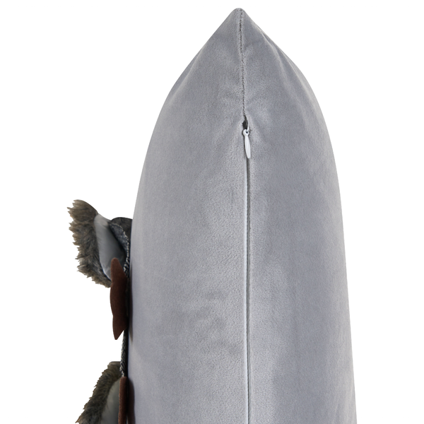 Dekokissen 2er Set OPHRYS Samtstoff 45 x 45 cm Grau