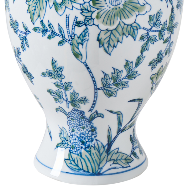 Blumenvase mit floralem Muster