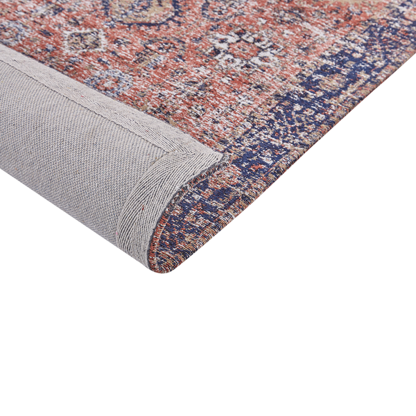 Teppich KURIN Rot 80 x 300 cm Baumwolle