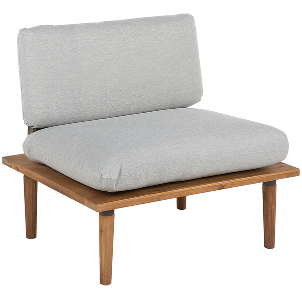 Gartenlounge-Sessel mit Holzgestell und Sitzkissen