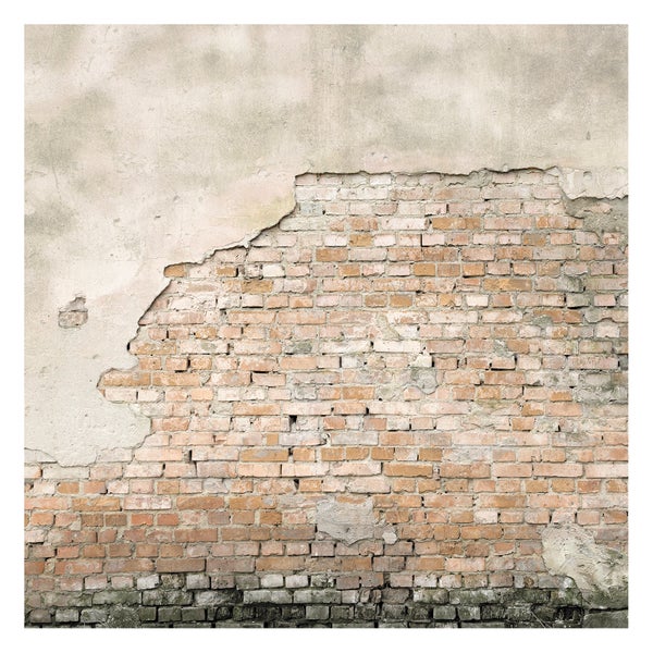 Backsteinmauer Dublin - Fototapete - 300x300 cm