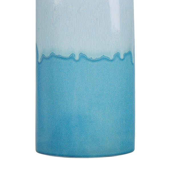 Blumenvase CALLIPOLIS Steinzeug 30 cm Blau