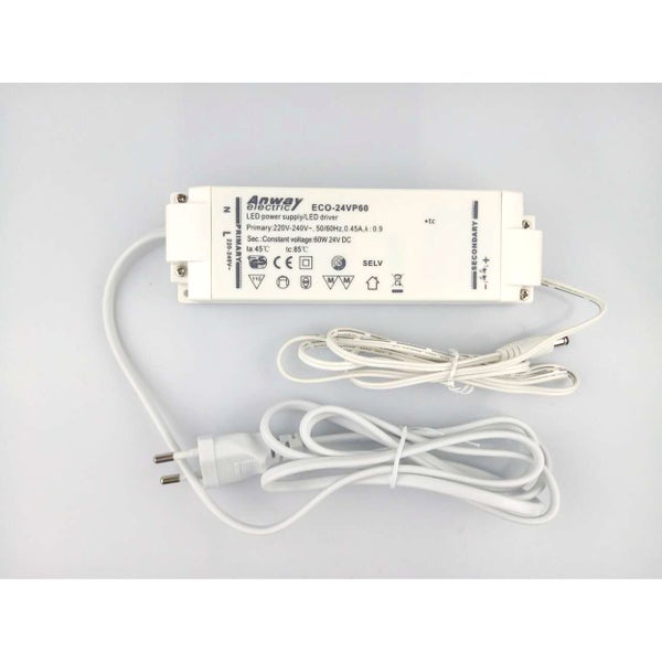 Anway Electric LED-Netzteil beziehungsweise LED-Treiber mit Kabeln