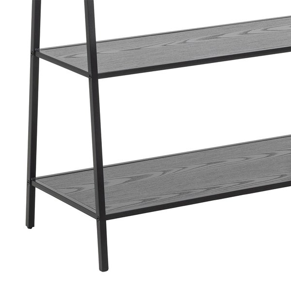 Seaford Garderobenständer 2 Regale schwarz. 77 X 37 X 165 cm