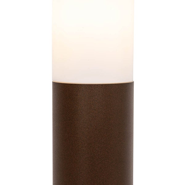 Außenlaterne rostbraun mit Opal 45 cm IP44 - Rox