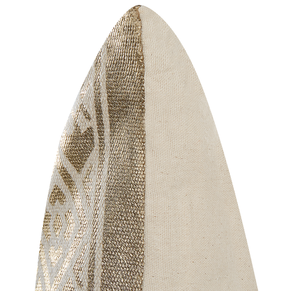 Dekokissen 2er Set OUJDA Baumwolle 50 x 50 cm Gold Geometrisches Muster