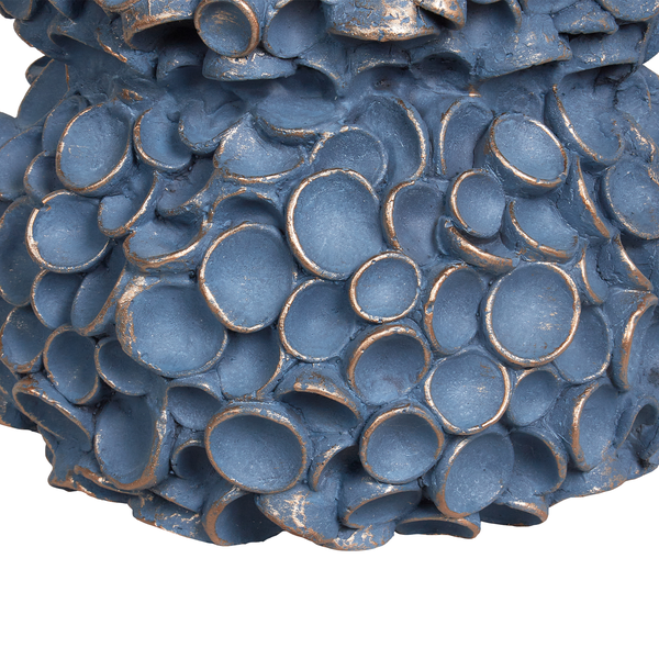 Blumenvase MUZAKI Keramik 52 cm Blau