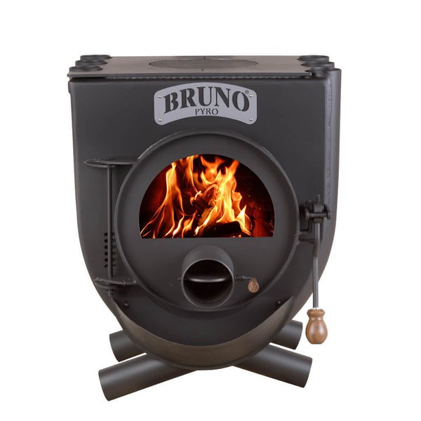 Bruno Pyro Ofen mit Feuer