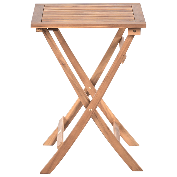 Bistro Set CONIOLO Akazienholz Braun / Schwarz