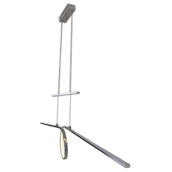 Moderne Hängeleuchte mit linearem Design und ringförmigem Leuchtelement