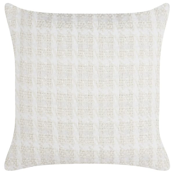 Dekokissen 2er Set DOURIS 45 x 45 cm Hellbeige Kariertes Muster