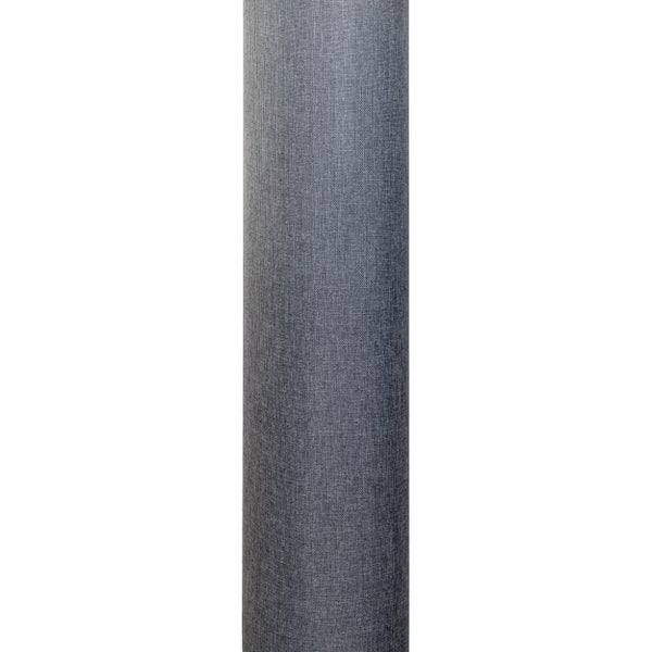 Stehleuchte BEATE grau aus Metall und einem Textilschirm in grau, E27-Fassung, Stehlampe für Esszimmer, Wohnzimmer, Diele oder Büro, ca. 110 cm hoch