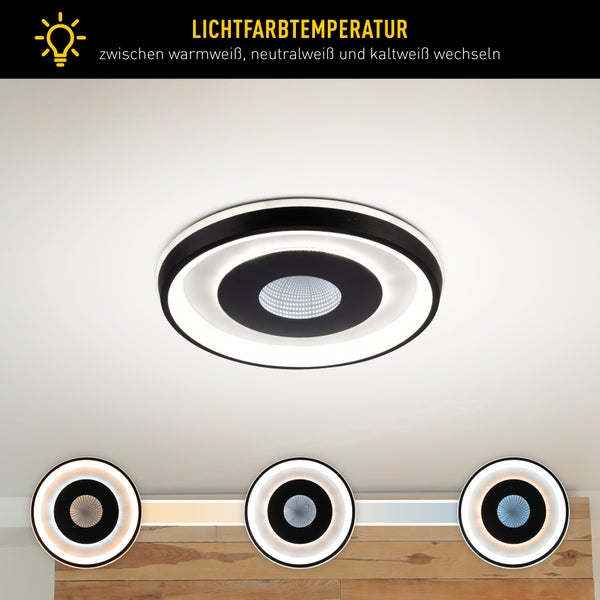 Runde Deckenleuchte mit einstellbarer Lichtfarbtemperatur