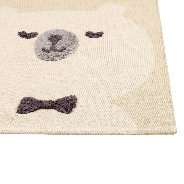 Kinderteppich SIMAU Beige 80 x 150 cm Baumwolle