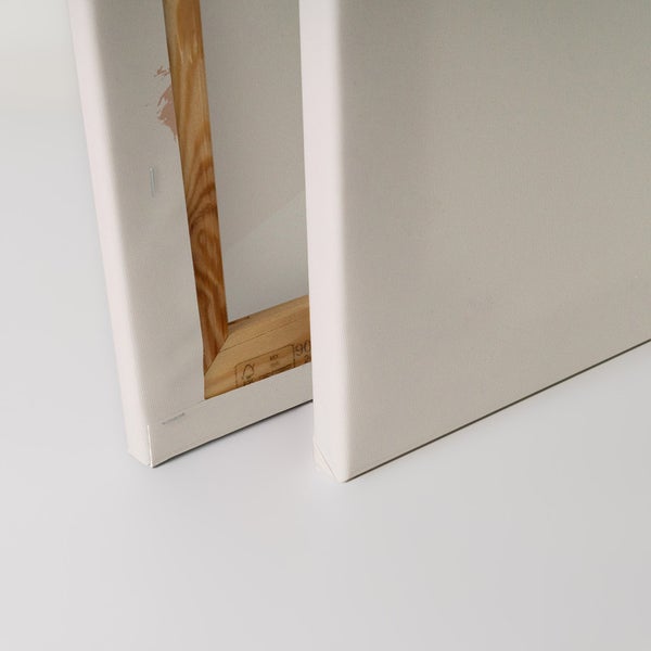 Zwei Keilrahmen mit Holzrahmen und Leinwand