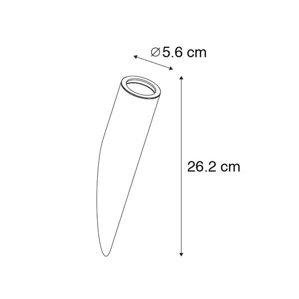 Moderne Wandleuchte schwarz GU10 50mm - Slam