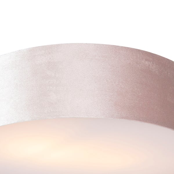 Deckenleuchte rosa 40 cm mit goldener Innenseite - Drum
