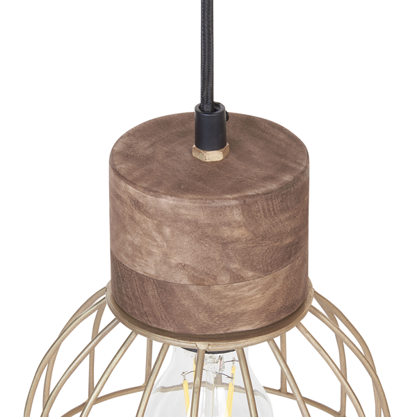 Hängeleuchte VARADA Mango Holz Braun