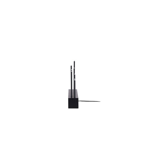 Kungsberget Adventsleuchter elektrisch 14 Lichter schwarz. 77 X 6 X 27 cm