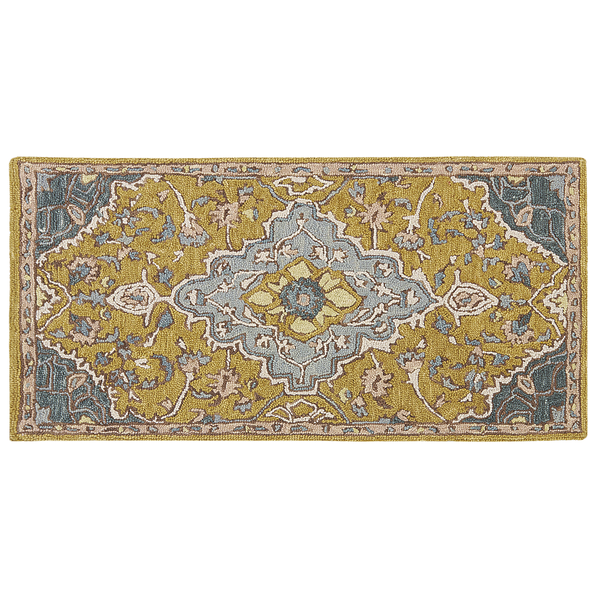 Teppich MUCUR Gelb 80 x 150 cm Wolle