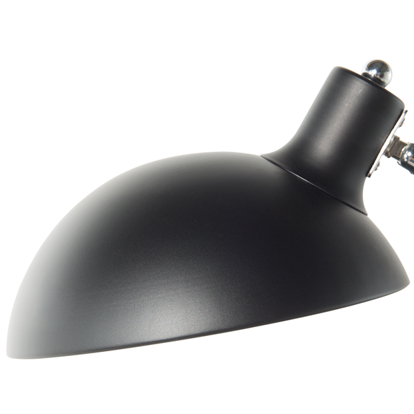 Schreibtischlampe MERAMEC verstellbar Metall Schwarz