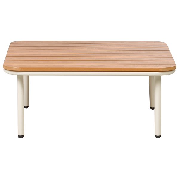 Outdoor Couchtisch SENISE 74 cm 74 cm Metall Braun